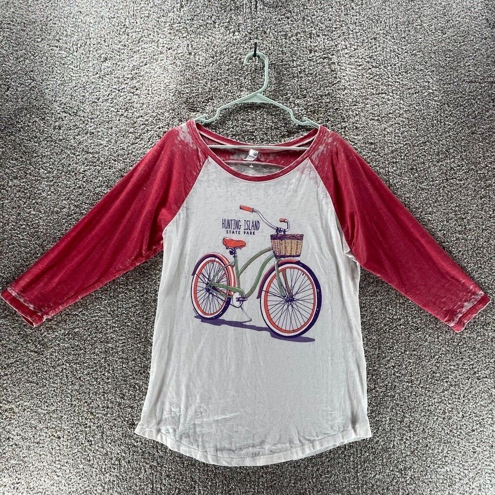 Hunting Island‎ State Park Shirt Womens Extra Large White Pink South Carolina